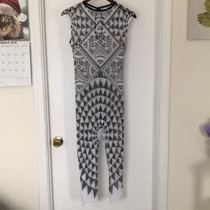 Black & White Sheer Fashion Nova Bodysuit